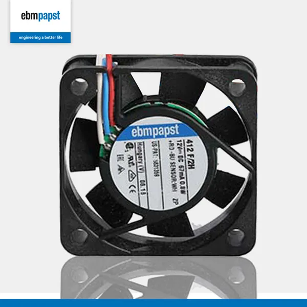Original for 412F-2H Duct Axial Fan 12V 40*40*10MM 0.8W 6000RPM 10m/h 26dB Exhaust Ventilation Data Center Compact Fan