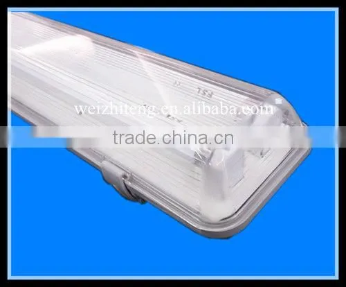 IP65 Pc outdoor waterproof fluorescent fixture diffuser CE t8/t5 zhongshan guzhen fluoresecent light