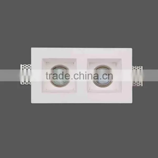 HR-5003Gx5.3 Gypsum Plaster Gesso Recessed Downlight Housing