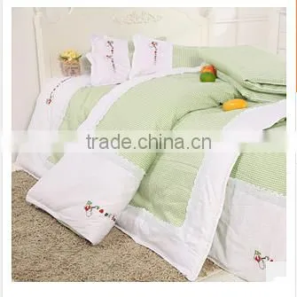 Embroidered LOGO Bedding Set 6pcs Baby Crib Bedding Set