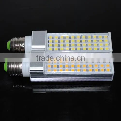 1Pcs 11W SMD 5050 E27 LED Lamp AC 110V - 220V Horizontal Plug Light, 44LEDs, Aluminum Body LED Corn Bulb 5050SMD Chandelier photo-4
