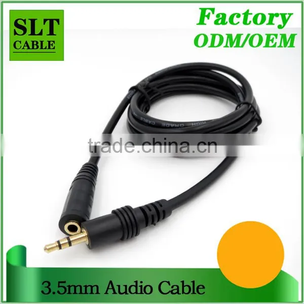 SLT 16 Ft Gold Plated 3.5mm Male to Female Stereo Audio Extension Cable photo-2