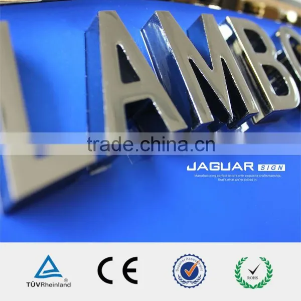 Professional Sign-making Luxury Metal Effect Lamborghini Logo Car Emblems photo-3