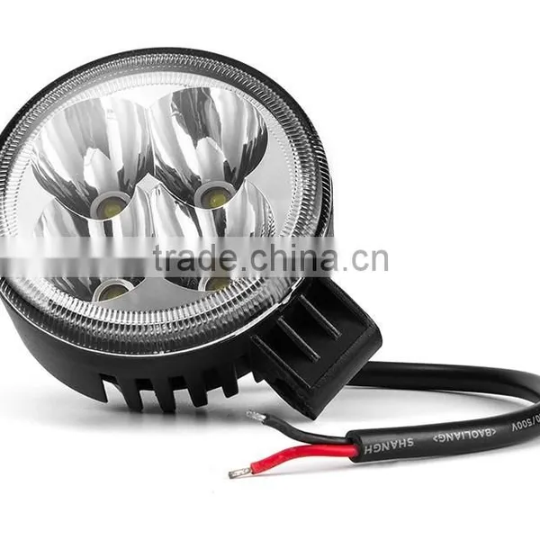 High Brightness 12v 24v 3.2 Inch Auto Waterproof Led Work Light 12w photo-2