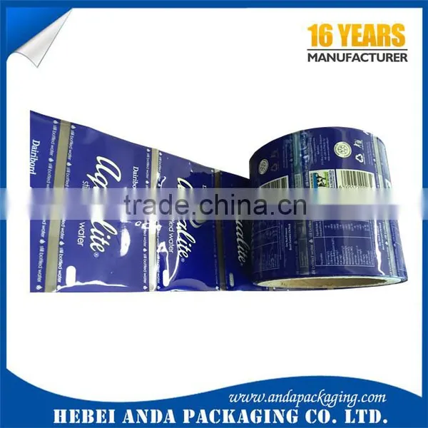 PET PVC Bottle Wrap Label Shrink Lable/ BOPP Printing Roll-fed Label Water Bottle photo-3
