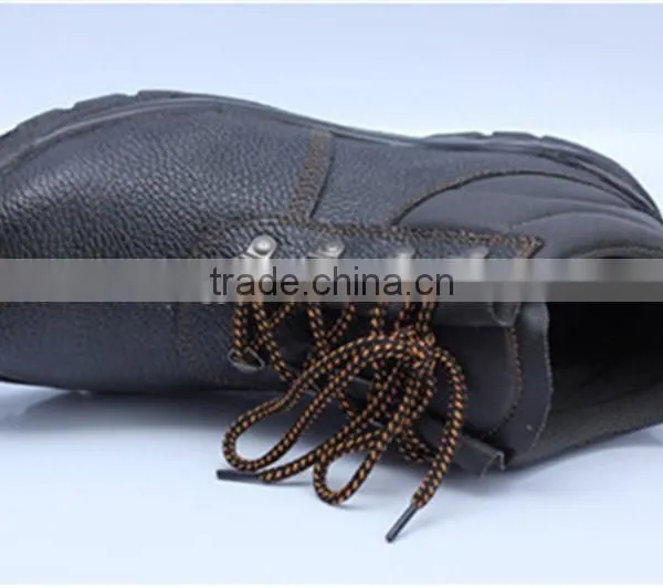 2014 New Leather High Heel Steel Toe Pu Injection Safety Shoes photo-3