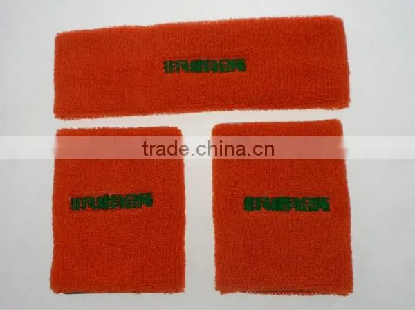 Logo Embroidered Cheap Cotton Wristband Wholesale photo-4