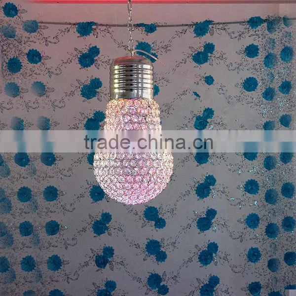 New Design LED RGB Lighting Crystal Bulb,crystal Bulb Shape Chandelier, Crystal Chandelier for Wedding Decoration(MHD-001) photo-2