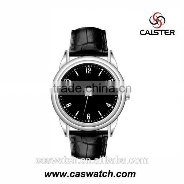 Leisure Style Concise Leather Watch, Classic Women's Men's Watch, Japan Movement Quartz Watch photo-2