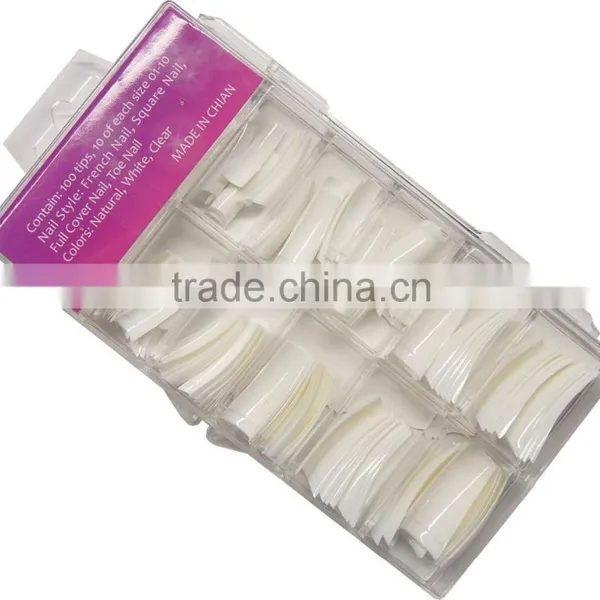100 Nail Tips / Artificial Nail in Box photo-2