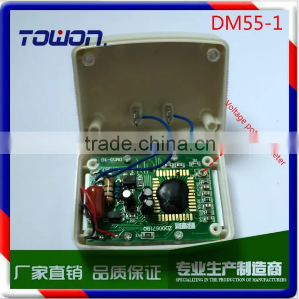 DM55-1 LCD AC Digital Voltage Meter Voltmeter 80-300V Switch EURO 2 Round Plug Volt Power Monitor AC Panle Meter Blue Backlight photo-4