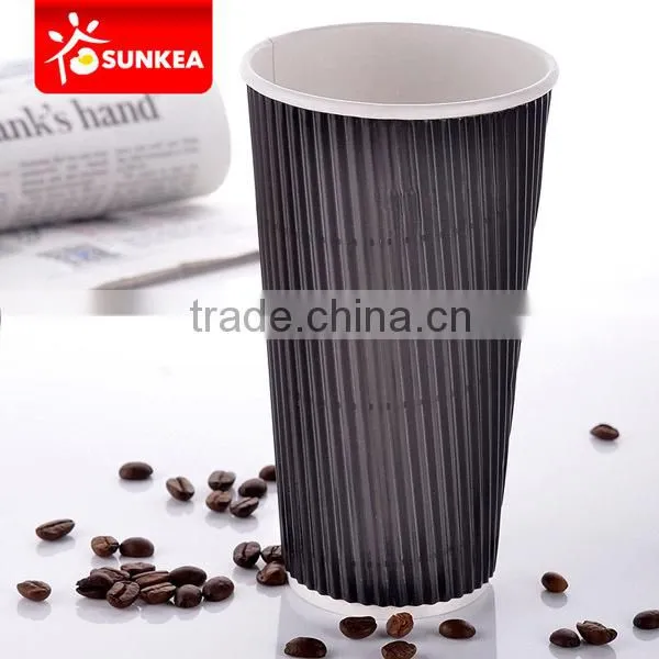 Decorative Ripple Wall Paper Coffee Cup photo-3