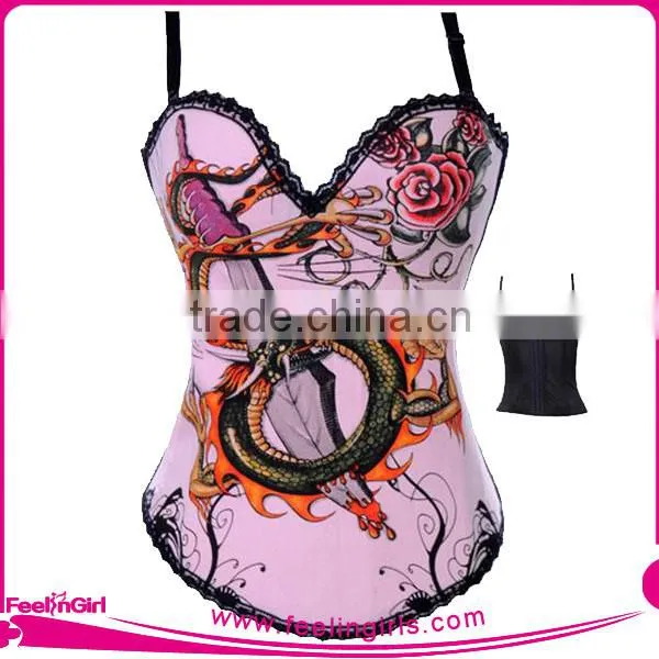 Cheap Steel Boned Zipper Waist Training Trainer Corsets photo-4