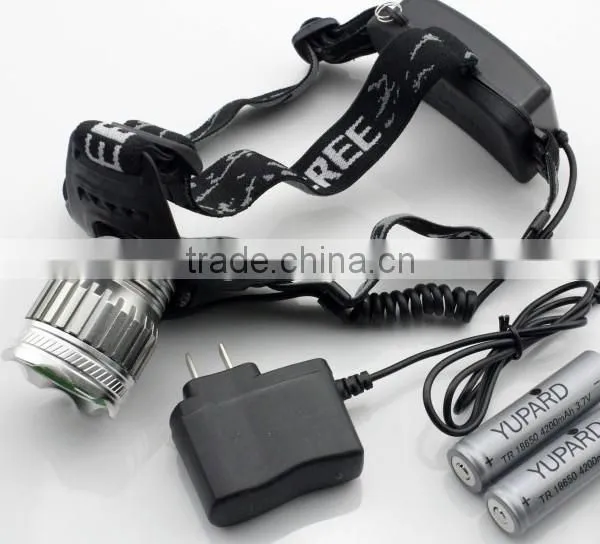 700 Lumens Aluminum Rechargeable XML T6 LED Headlamp photo-2