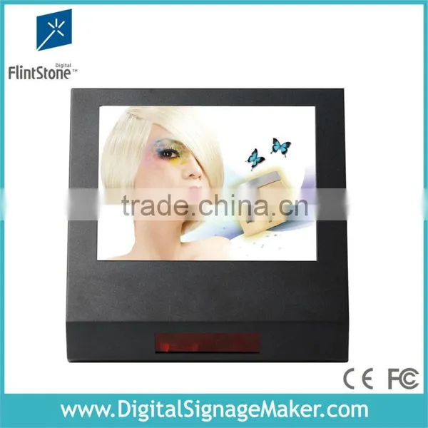 15'' point of sales digital advertising signage with barcode scan bar code reader