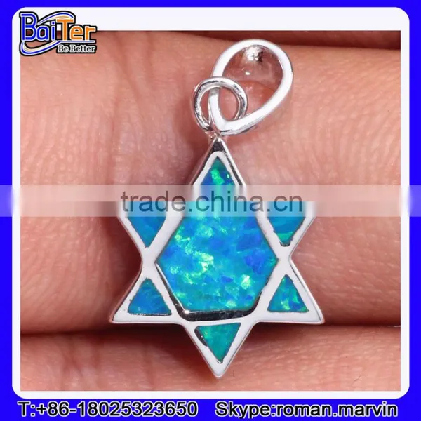 Opal Jewelry Factory!!Custom 925 Sterling Silver Opal Gemstone Pendant Wholesale photo-2