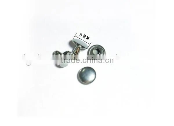 Wholesale Nickel Free 8mm Metal Brass Double Layer Rivet for Garments photo-2