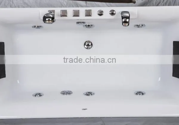 SUNZOOM Upvc-white-hard-tub,mini Whirlpool Hot Tub,1400 Bath Tub Freestanding photo-4