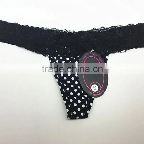 Sexy Ladies Lace Nylon G-string Panties photo-2