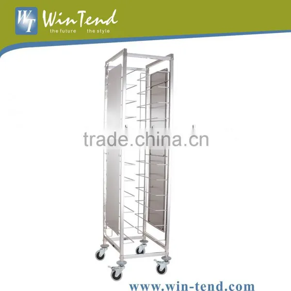 Stainless Steel 12-Tier Bakery Tray Trolley