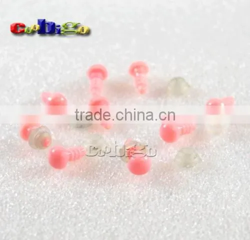 1/4''(7mm) Plastic Safety Lovely BabyPink Eyes Buttons DIY Accessories For Teddy Bear Toys Dolls #FLN011 photo-3