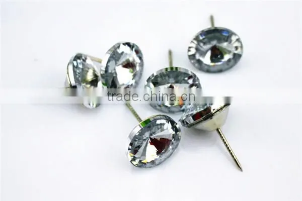 Fashion Girl Dress Crystal Rhinestone Button photo-4