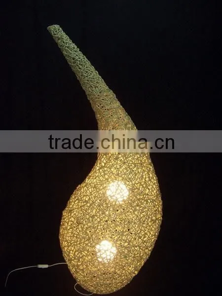 Modern Style Natural Cane Floor Lamp/lights With On/off Switch photo-6