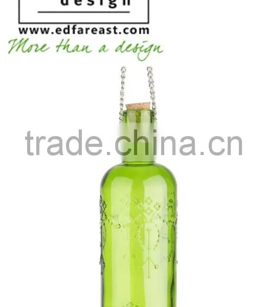 Hobnail Glass Hanging Tray With Bottle Birdfood Feeding Bottle photo-5