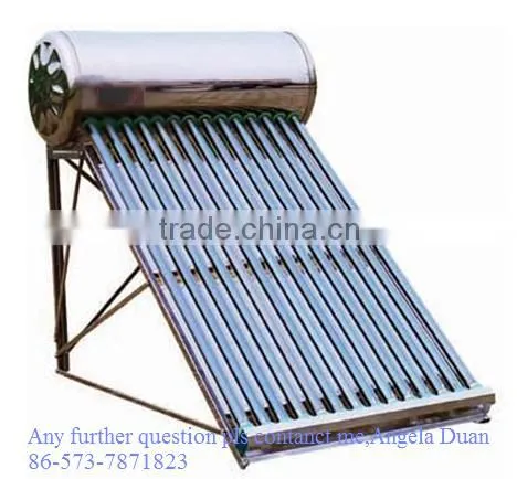 New Design High Efficiency 304 Solar Hot Water Heating in Indian photo-2