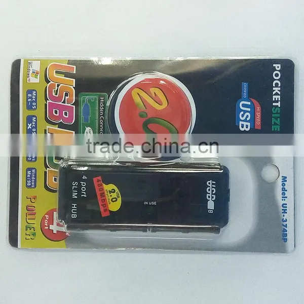 USB 4port Slim Hub Usb 1.1 Transparent Hub photo-3