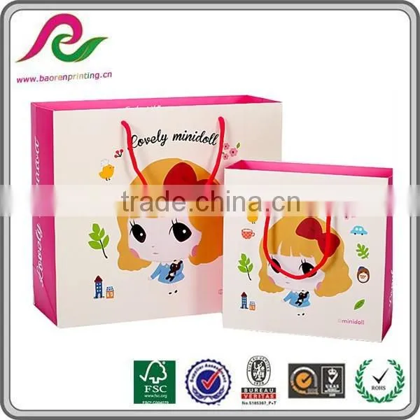 Cheap Custom Printed Gift Promotion Hand Paper Bag Wholesale photo-2