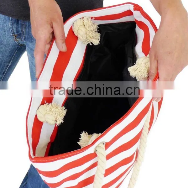 Factory Wholesale Cotton Canvas Beach / Tote Bag photo-3