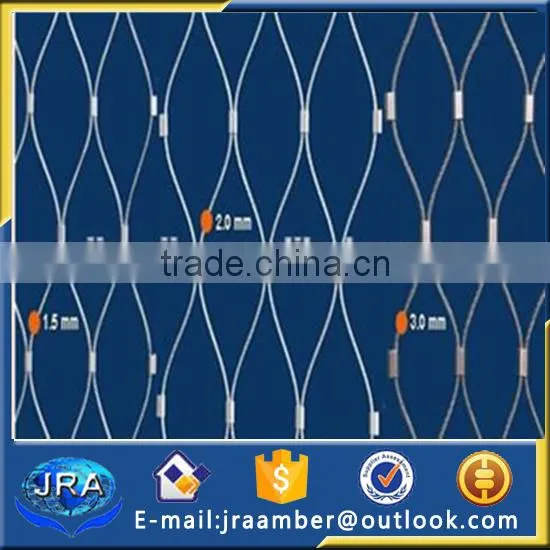 SS Wire Cable Rope Mesh/stainless Steel Cable Netting