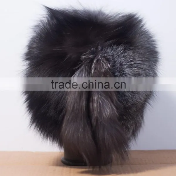 Russian Style Fox Fur Hat for Women With Tail photo-4