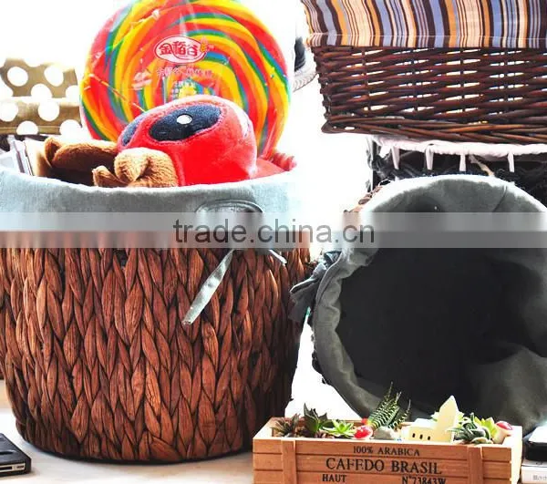 Hot Sale Papyri Woven Baskets New Design Detachable Cheap Handmade Storage Basket photo-2