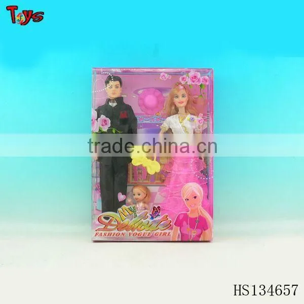 love plastic material wedding couple doll