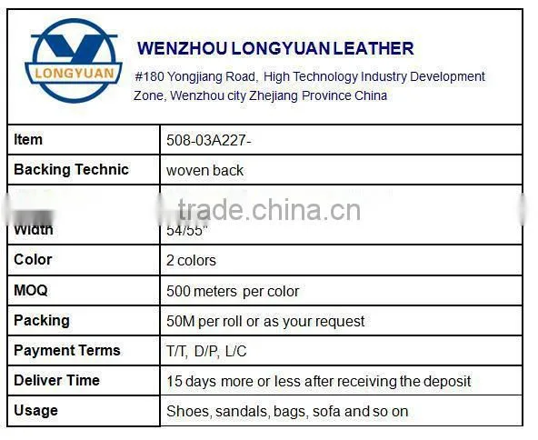Shiny Artificial Leather Woven Back Glitter pu Leather for Shoes photo-5