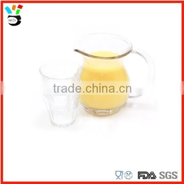 Small Glass Jug With 2 Glasses Set
