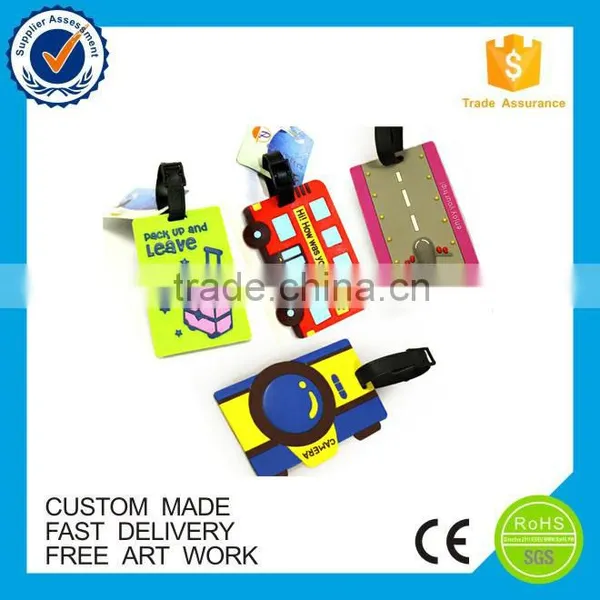 Best Selling Colorful Ripple Custom Pvc Luggage Tag photo-3