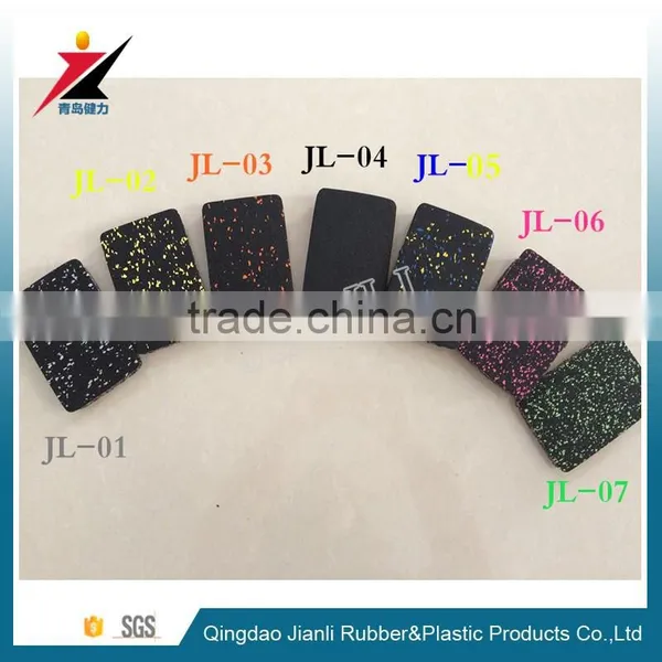 Black Color With White Dotted Rubber Floor Gym Rubber Playground Flooring photo-6