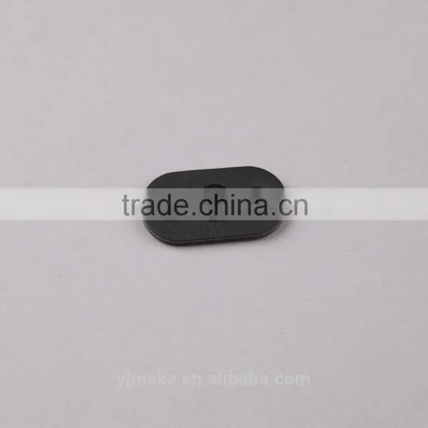 Color PU Leather Label With Custom Logo Backpack Pig Nose Leather Cord End Stoppers photo-2