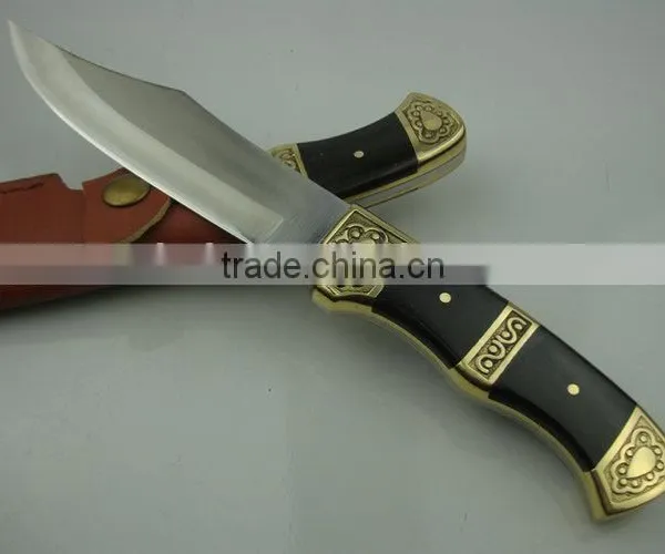 OEM Hunting Knife With Ebony/Brass Handle photo-4