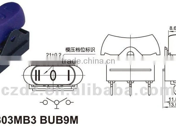 6a Rocker Switch 250v,home Appliance Rocker Switch,2 Speed Hair Dryer Rocker Switch photo-2