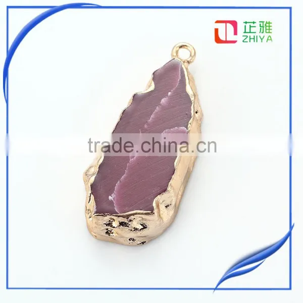 Sell Hot Natural Stone Pendant Jewelry Agate Druzy Pendant Natural Gemstone Pendant photo-2