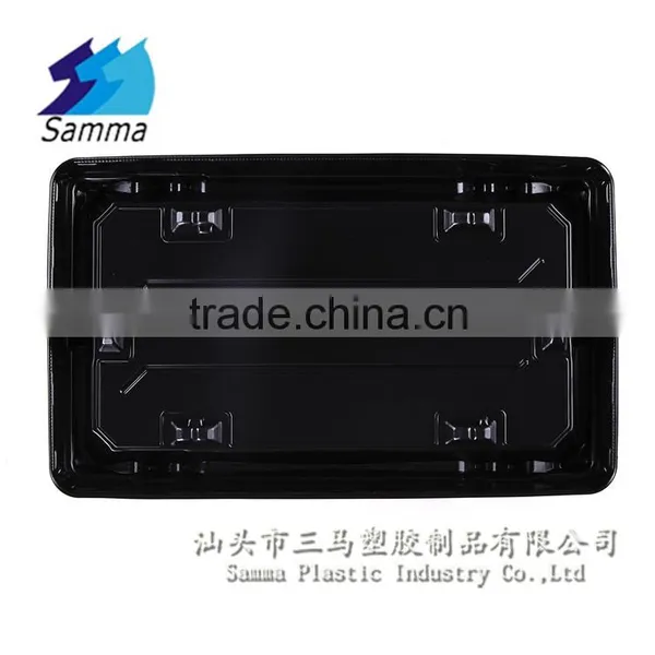 KW-0012FG-R Restangular Disposable Plastic Sushi Box photo-6