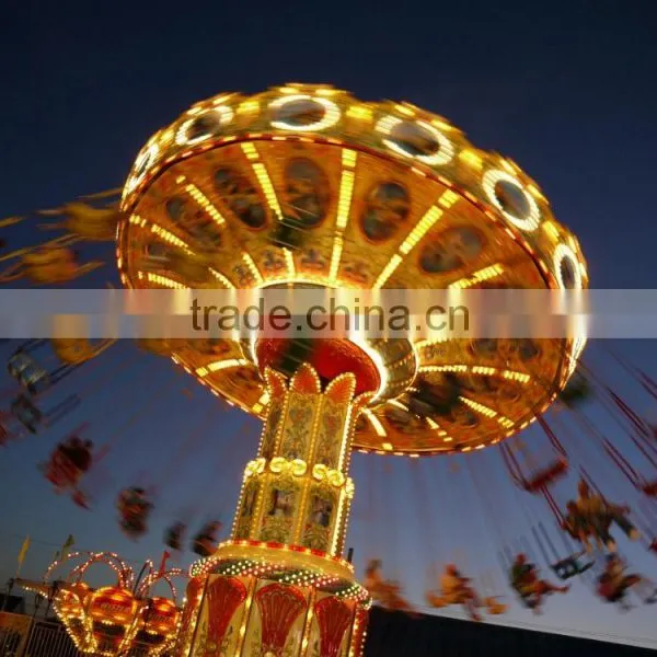 Funfair Swing Flying Chair Rides / Free Fall Tower / Amusement Park Equipment photo-2