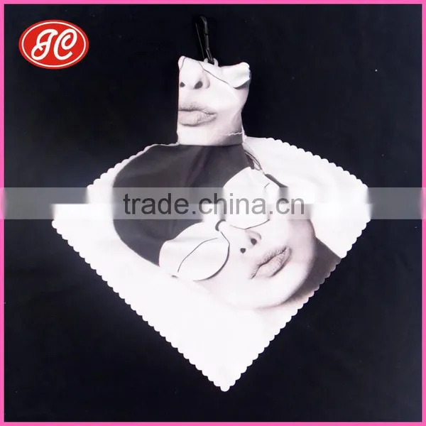 Cleaning Cloth OEM Microfiber Key Chain For Eyeglass Mobile Phone photo-4