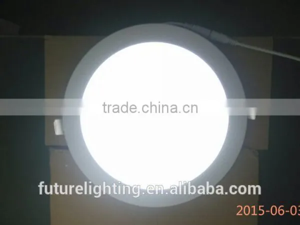 Indoor Aluminum Housing Flat Panel Lighting , Dia 160x14mm Embedded Installation 10W Round Led Panel Light photo-3