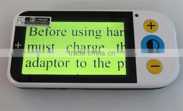 4.3 Inch Low Vision Portable Magnifier 19 Color Modes With MP3 PLAY and Take Photo Function HDMI and AV Out 2-32x