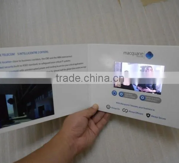 2016 Hot Selling 4.3inch Invitation Video Brochure Lcd Video Screen Brochure for Gifts photo-6